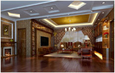 金岸名邸楊總客廳的室內外裝修設計 成都藝廊裝飾廣元分公司的匠心之作